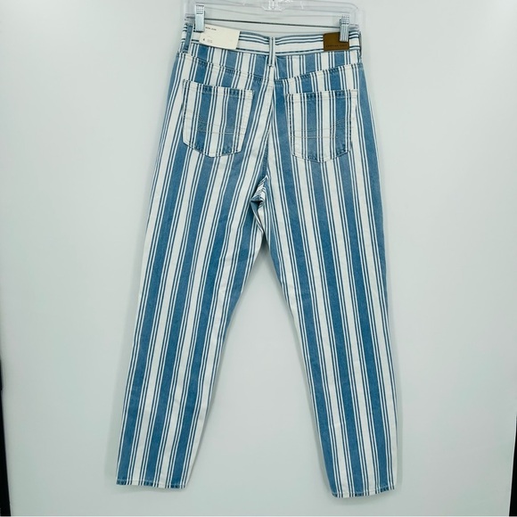 American Eagle Mom Jean stripe high rise New women's size 4 - Picture 2 of 12